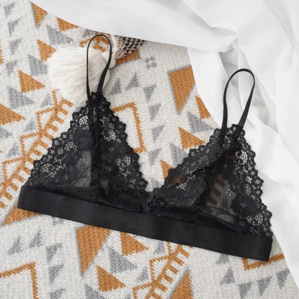 Sexy Bra Lace Thin Underwear Unlined Transparent - Image 9
