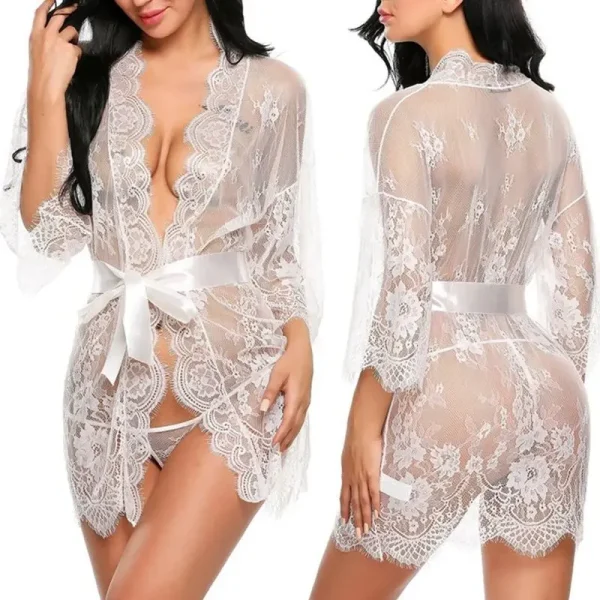 Erotic Underwear Open Crotch Open Bra Lingerie - Image 2