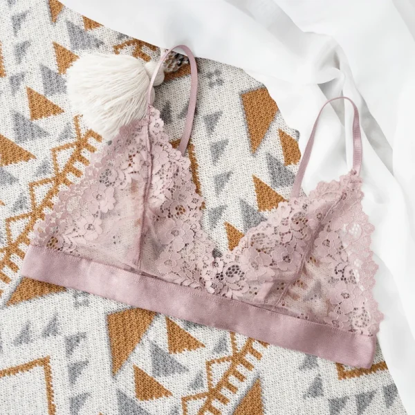 Sexy Bra Lace Thin Underwear Unlined Transparent - Image 8